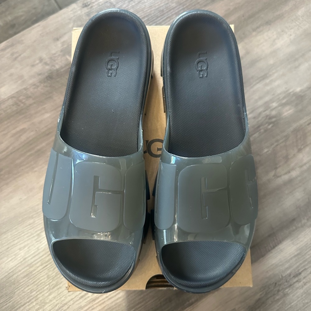 UGG Gray Slide Sandals